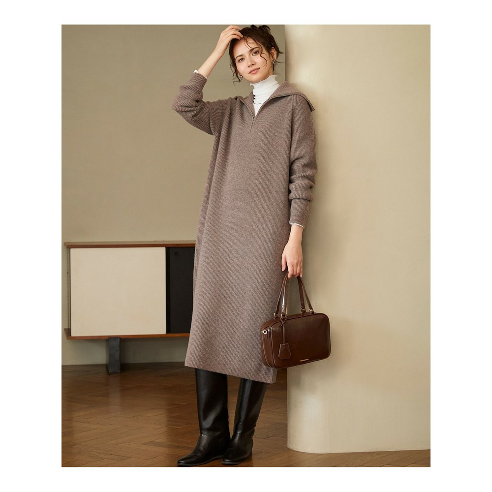 【SLOW/一部店舗限定】ソフトウール ニット ワンピース3