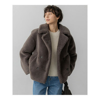 【CanCam11月号掲載】ECOPELテディボア ダブルフロント アウター