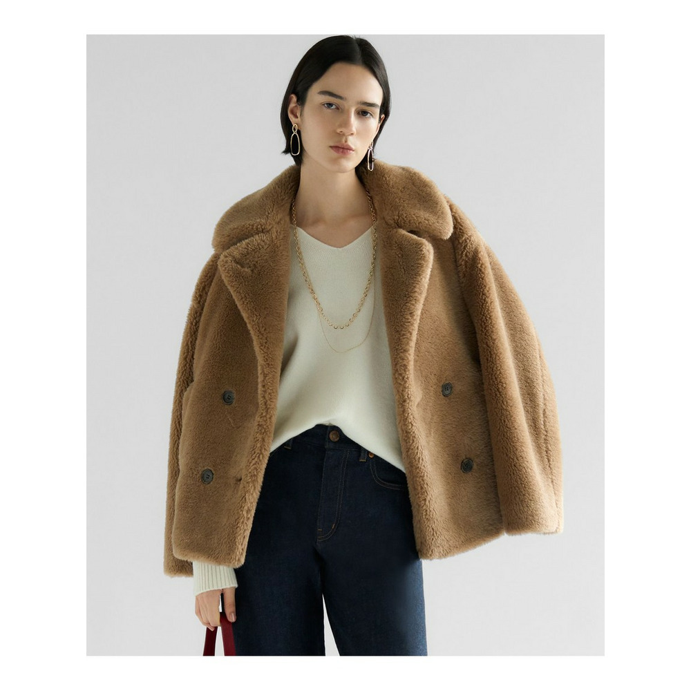 【CanCam11月号掲載】ECOPELテディボア ダブルフロント アウター1