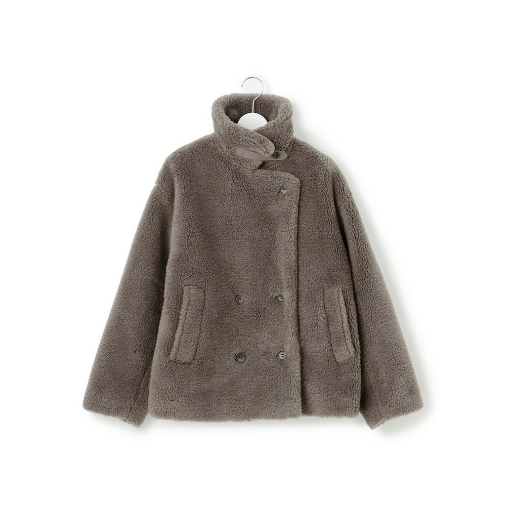 【CanCam11月号掲載】ECOPELテディボア ダブルフロント アウター14