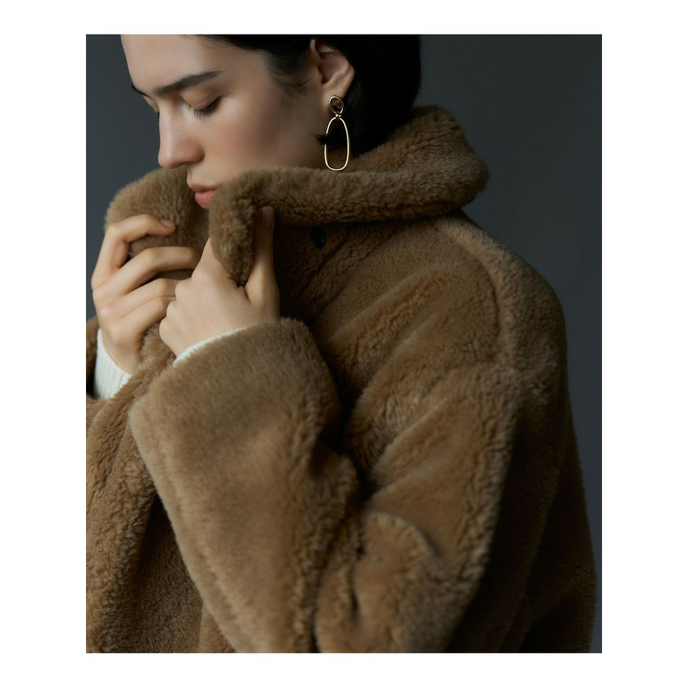 【CanCam11月号掲載】ECOPELテディボア ダブルフロント アウター3