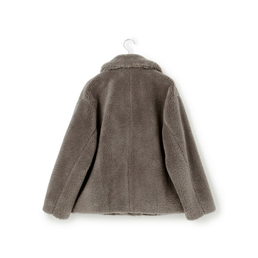 【CanCam11月号掲載】ECOPELテディボア ダブルフロント アウター9