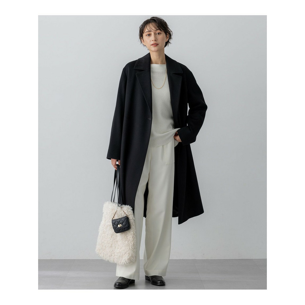 【洗える】ウールカシミヤラメ ドルマンスリーブ ニット9