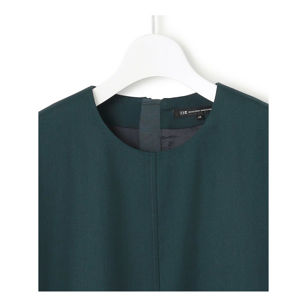 【洗える】メリノウールサテン ワンピース12