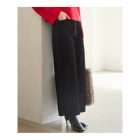 【SLOW/一部店舗限定】フロッキーデニム ワイドパンツ