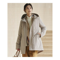 【一部店舗限定/滝沢眞規子さん着用/撥水加工】ミリタリー フーデット ダウンコート