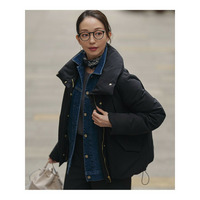 【一部店舗限定/滝沢眞規子さん着用/撥水加工】ミリタリー Aライン ダウンコート