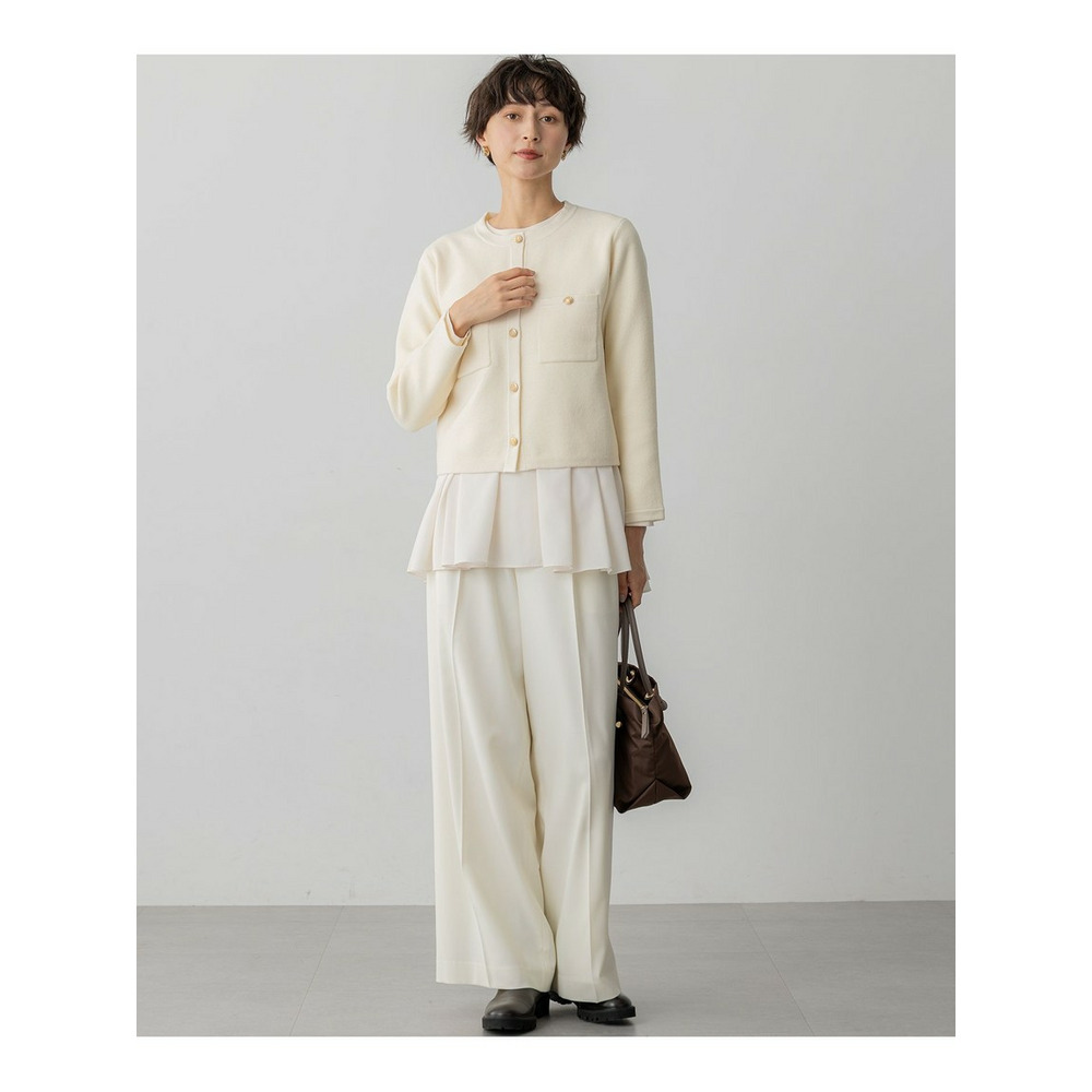 【洗える】ベロアニット カーディガン5