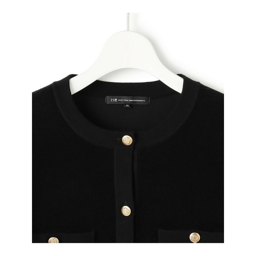 【洗える】ベロアニット カーディガン9