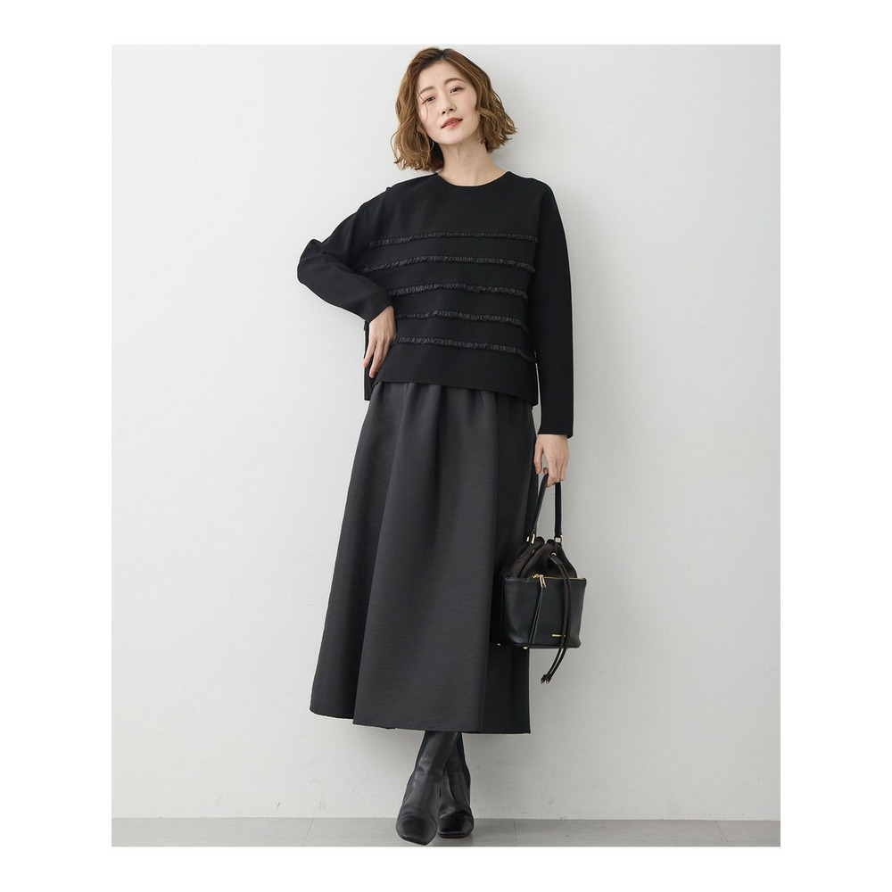 【洗える】フルーフィーツイル フレア スカート9