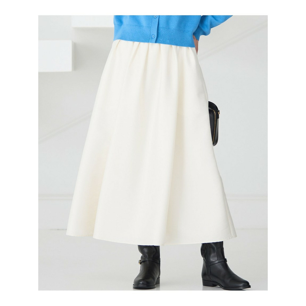 【洗える】フルーフィーツイル フレア スカート1