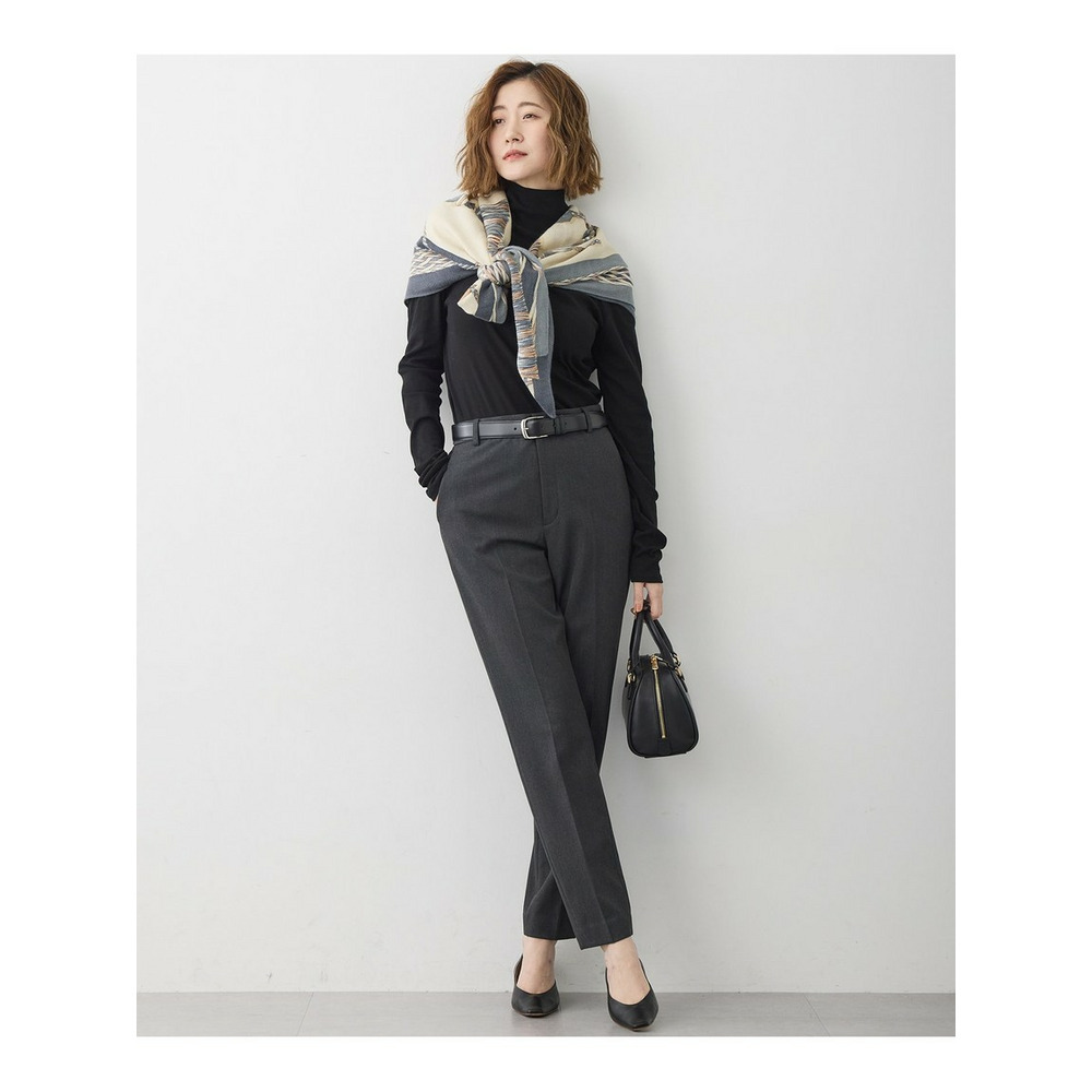 【洗える】ウォームストレッチ テーパード パンツ23