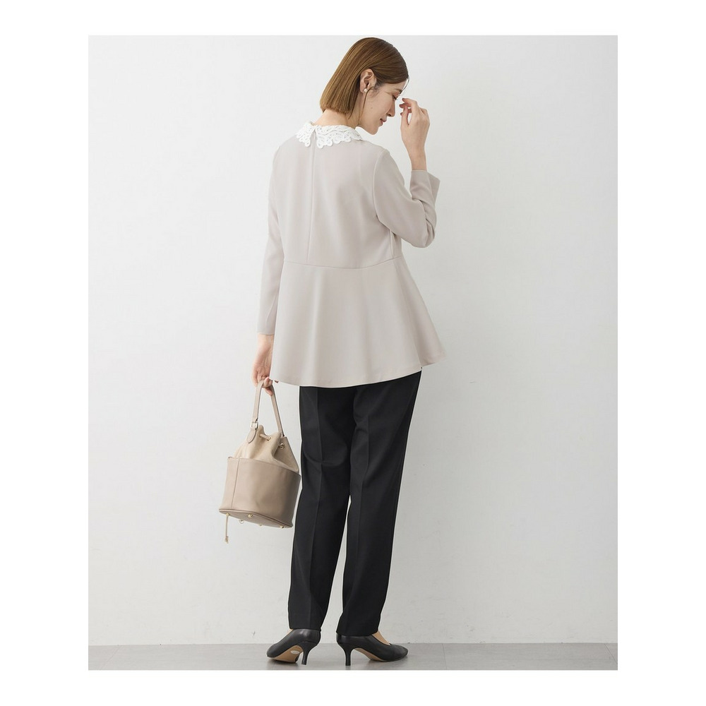 【洗える】ウォームストレッチ テーパード パンツ5