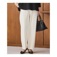 【滝沢眞規子さん着用/洗える】ウォームストレッチ ワイド パンツ