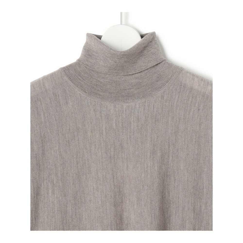 【洗える】ギャザーコンビ ニットワンピース12