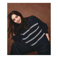 【WEB&一部店舗限定】ビジューボーダー ニット