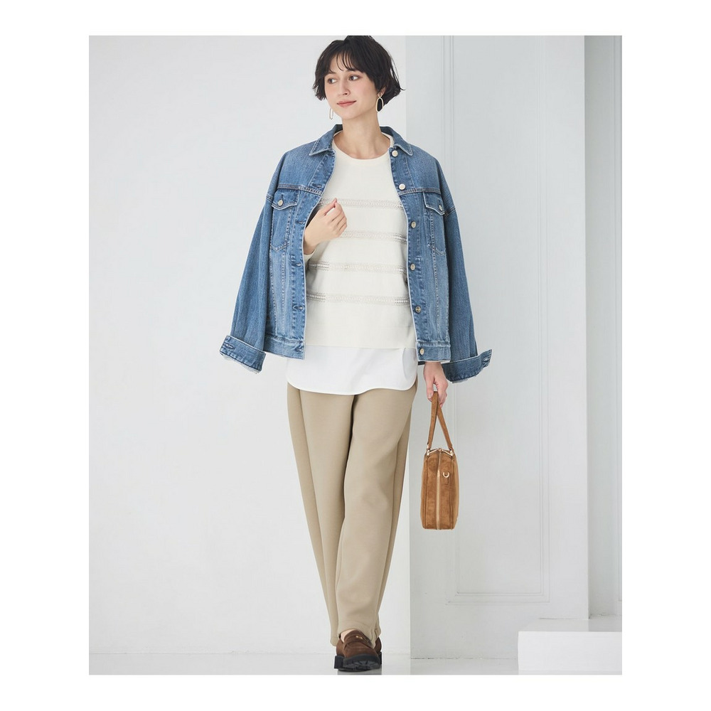 【WEB&一部店舗限定】ビジューボーダー ニット4