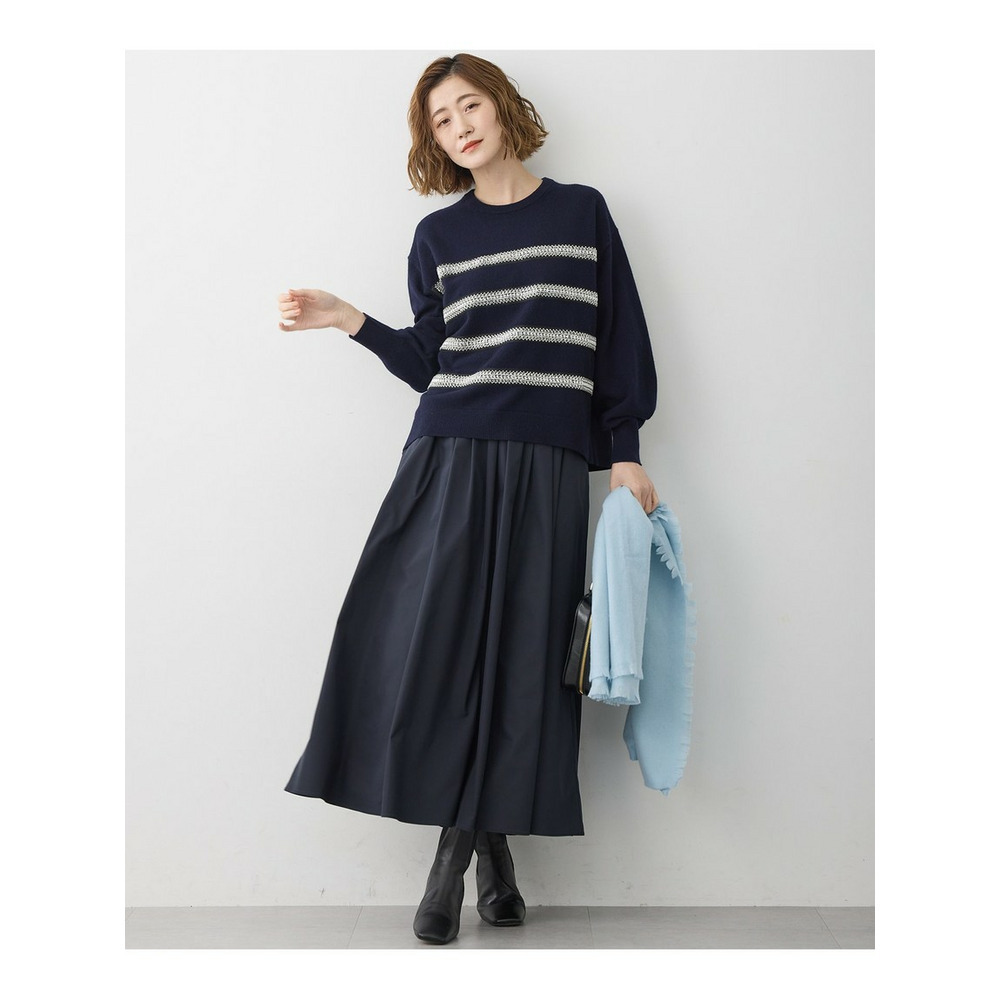 【WEB&一部店舗限定】ビジューボーダー ニット5