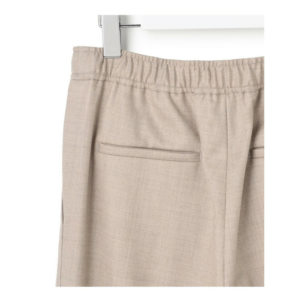 【洗える】ハイカウントフラノ ドロスト ワイド パンツ17