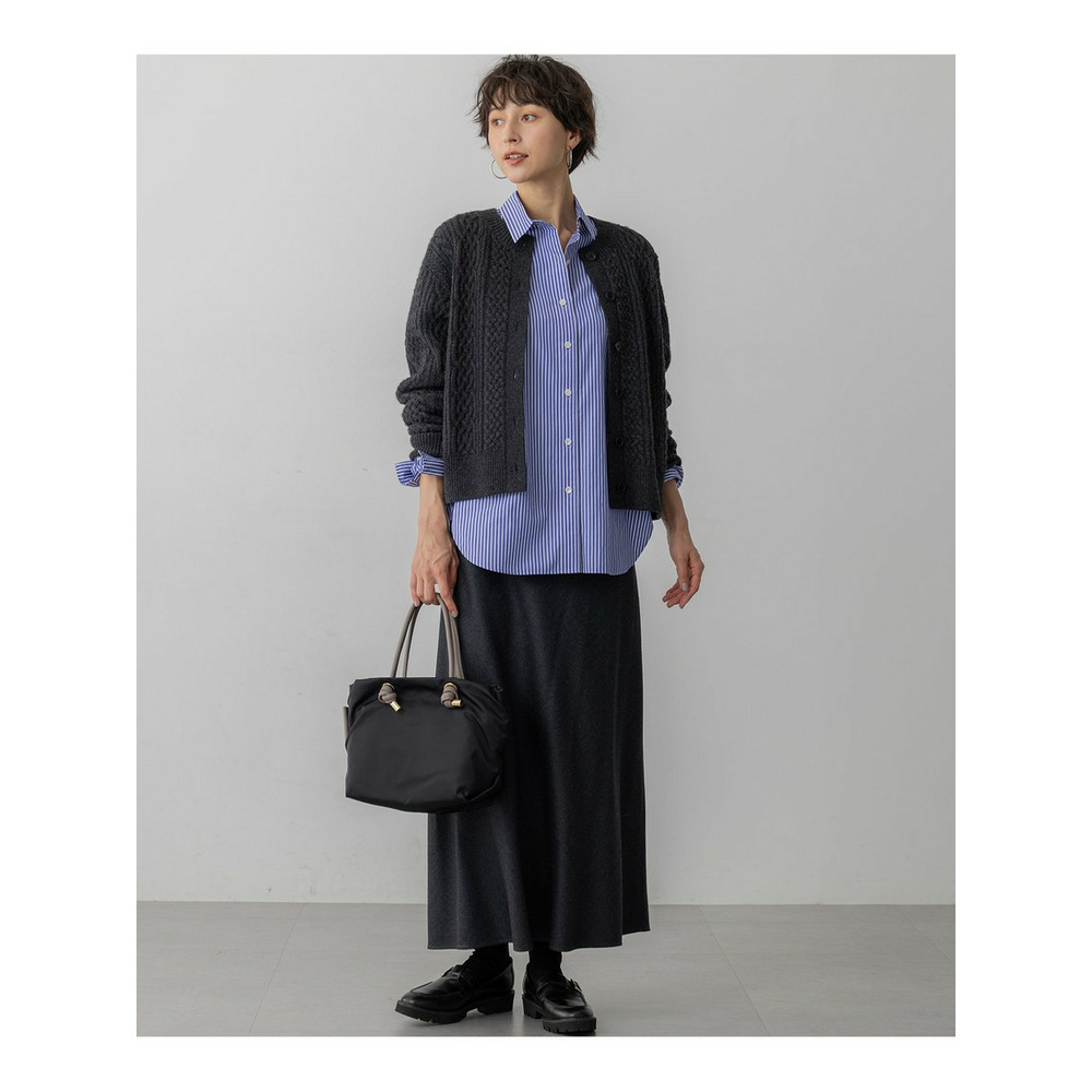 【一部先行予約/洗える】ハイカウントフラノ フレア スカート8