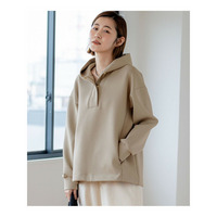 【洗える】コットンエアーダンボール ドロスト フーディー