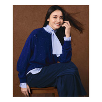 【WEB＆一部店舗限定カラーあり】クリスタルホットフィット ニット