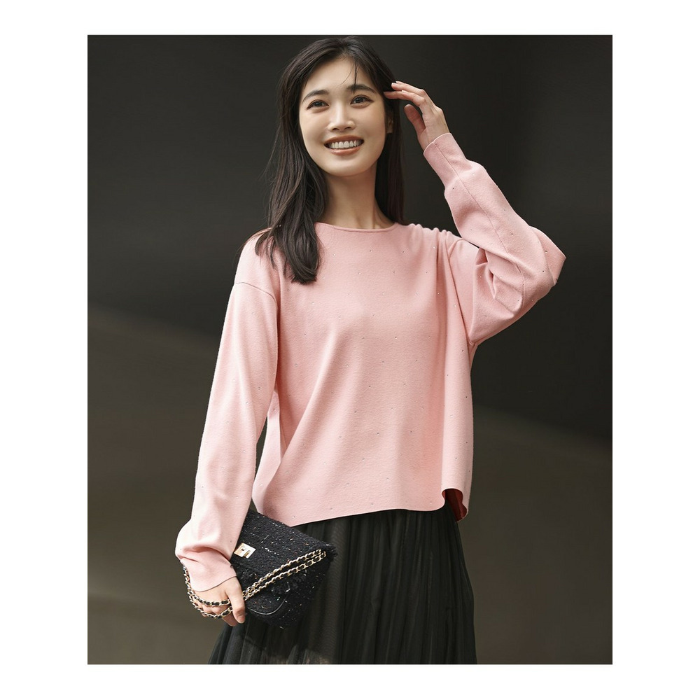 【WEB&一部店舗限定カラーあり】クリスタルホットフィット ニット1