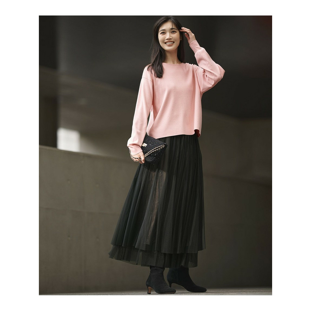 【WEB&一部店舗限定カラーあり】クリスタルホットフィット ニット2