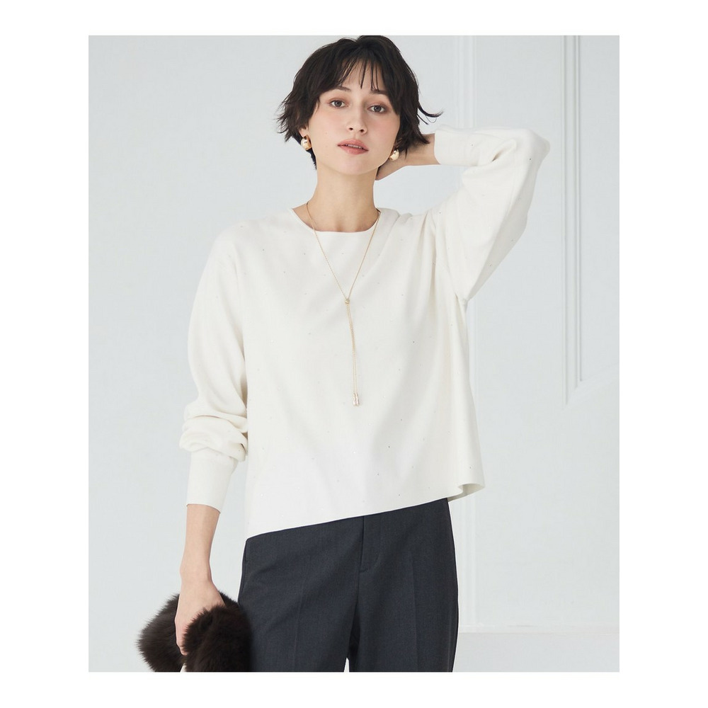 【WEB&一部店舗限定カラーあり】クリスタルホットフィット ニット1