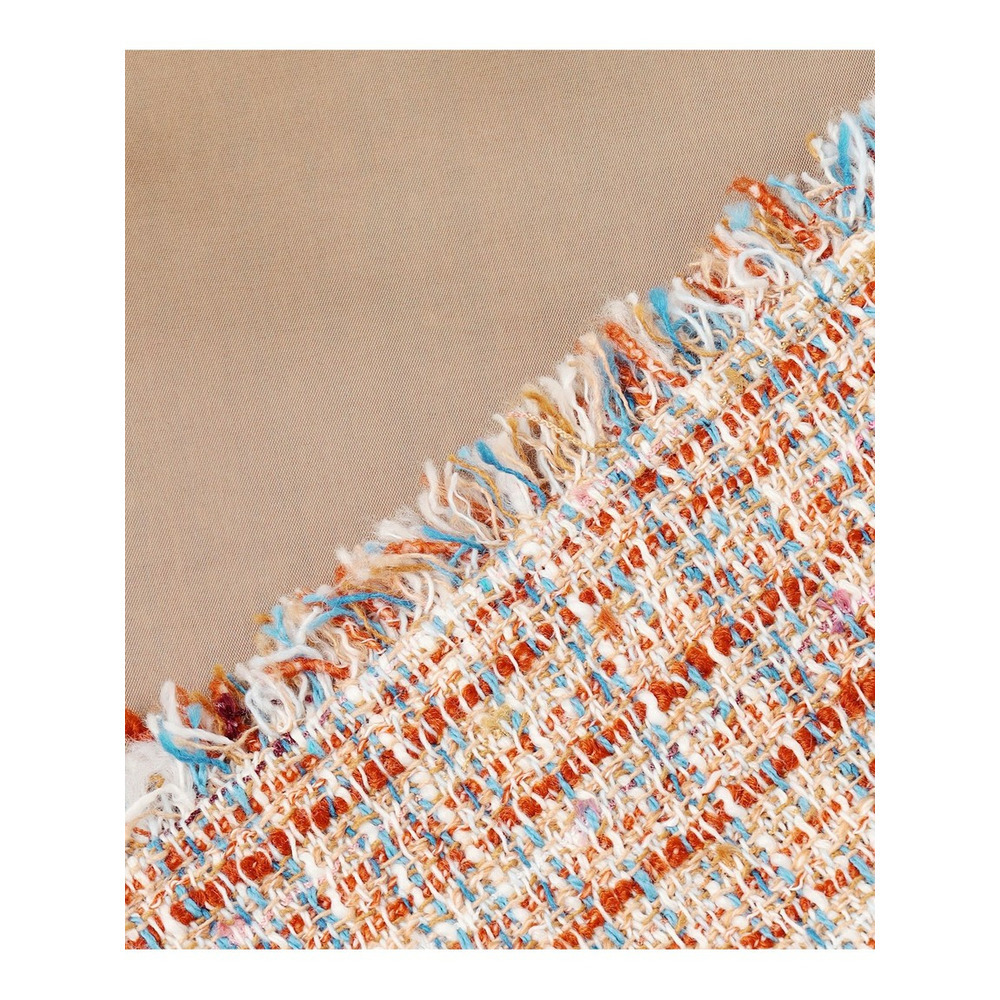 GIOLICAツイード ノーカラー ボタン ジャケット15