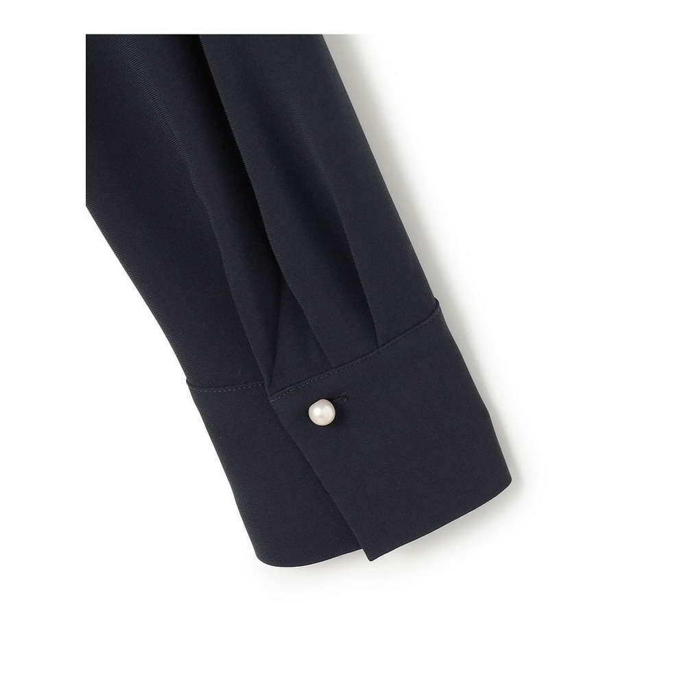 【セットアップ対応/洗える】トリアセダブルジョーゼット 襟付き ワンピース10