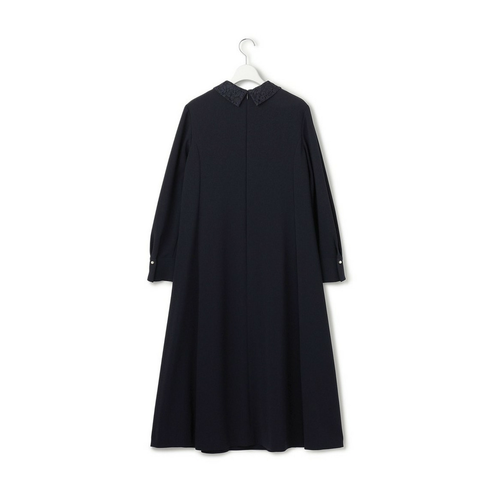 【セットアップ対応/洗える】トリアセダブルジョーゼット 襟付き ワンピース5