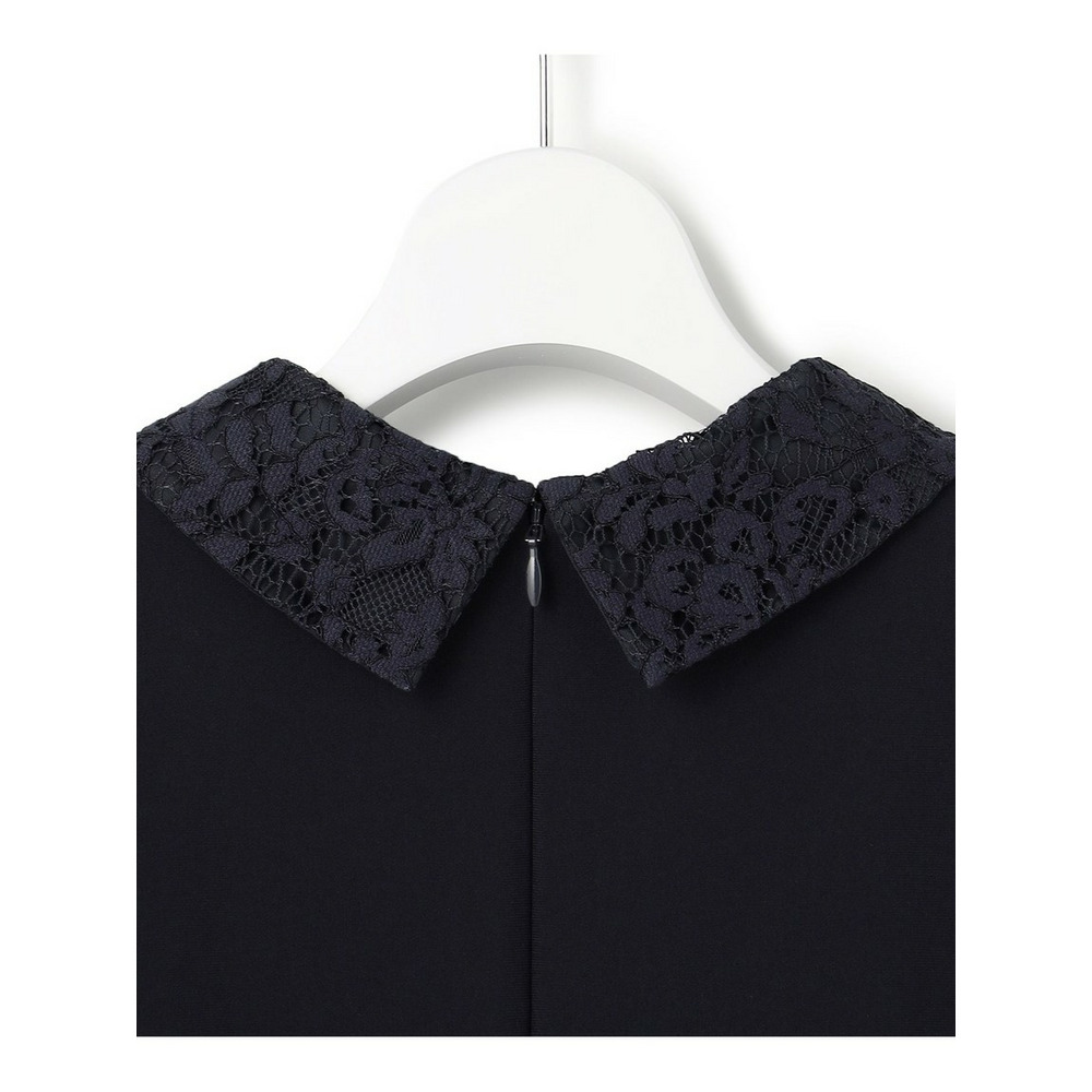 【セットアップ対応/洗える】トリアセダブルジョーゼット 襟付き ワンピース8