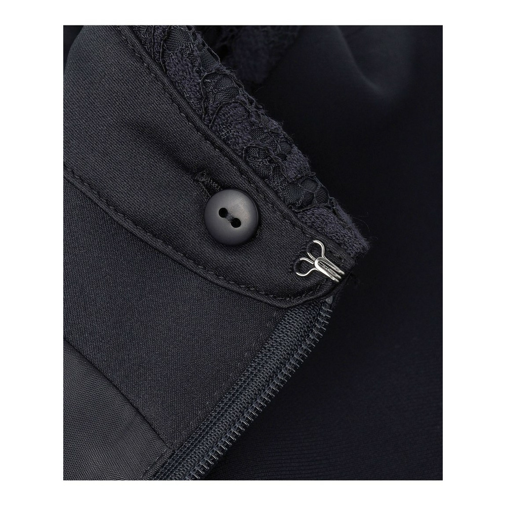 【セットアップ対応/洗える】トリアセダブルジョーゼット 襟付き ワンピース9