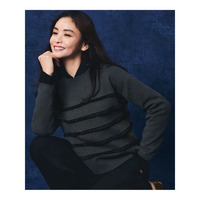 【WEB&一部店舗限定/滝沢眞規子さん着用】フリルボーダー ニット