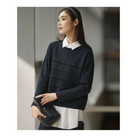 【WEB&一部店舗限定】フリルボーダー ニット