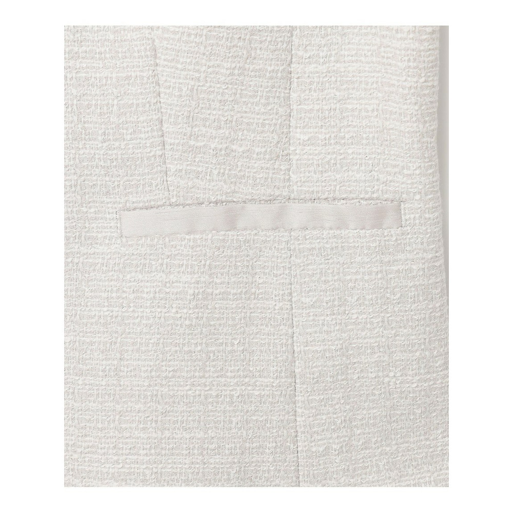 【セットアップ対応】ライトシャインツイード ノーカラージャケット16