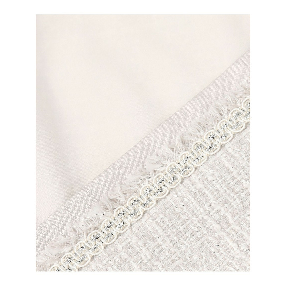 【セットアップ対応】ライトシャインツイード ノーカラージャケット17