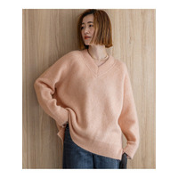 モヘヤミックススパングル Vネック ニット