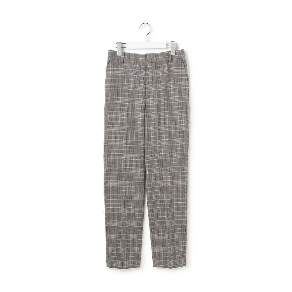 【Oggi1月号掲載/洗える】ウォームストレッチ チェック テーパード パンツ4