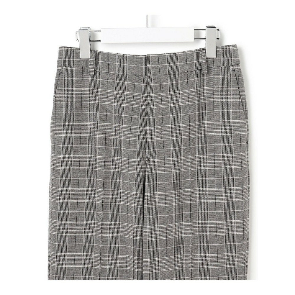 【Oggi1月号掲載/洗える】ウォームストレッチ チェック テーパード パンツ5