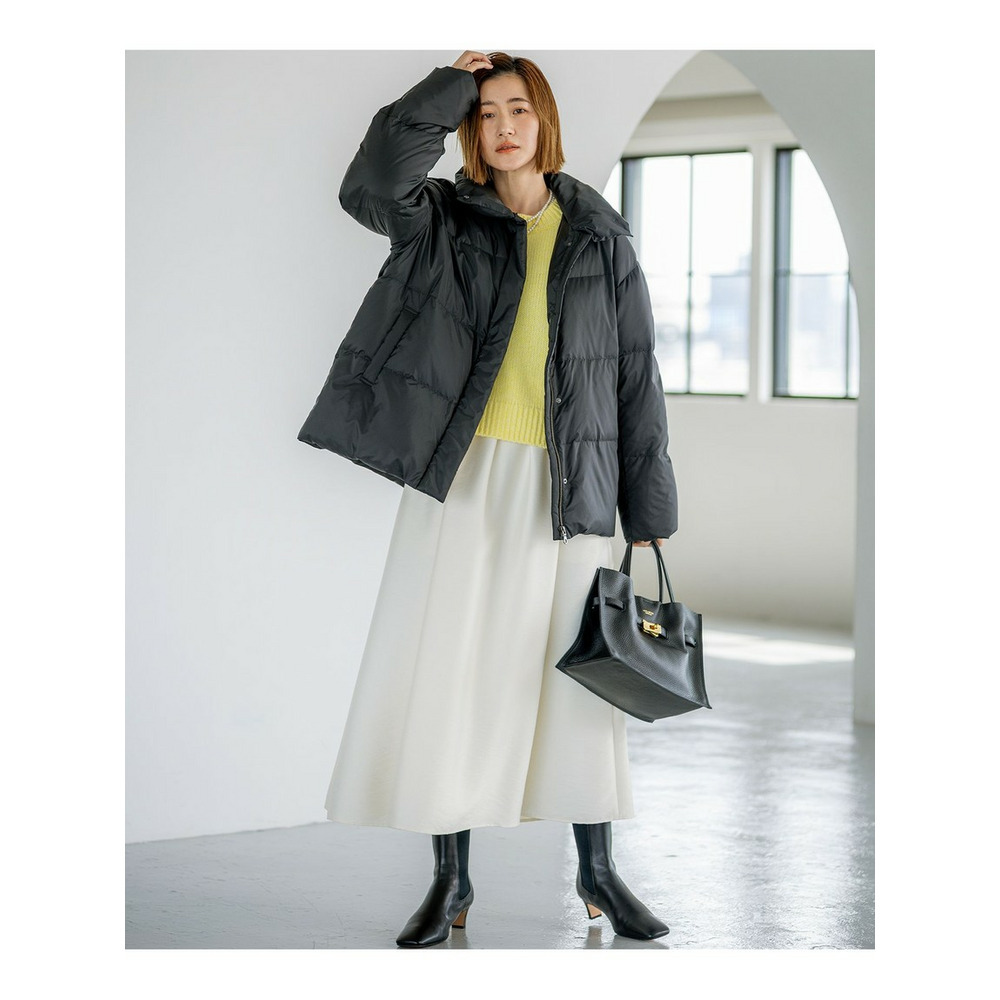 【洗える】ウールカシミヤ パフスリーブ ニット11