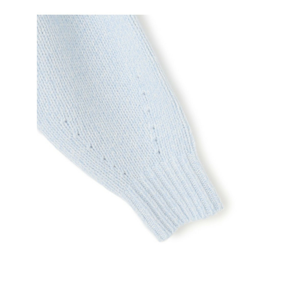 【洗える】ウールカシミヤ パフスリーブ ニット22