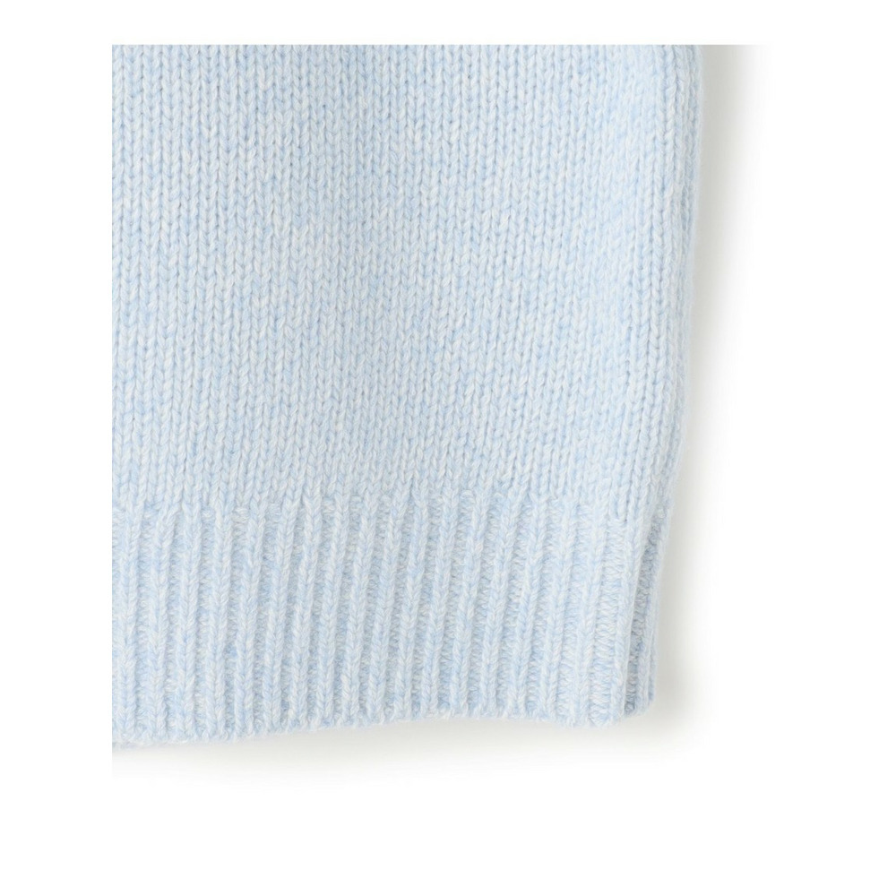 【洗える】ウールカシミヤ パフスリーブ ニット23