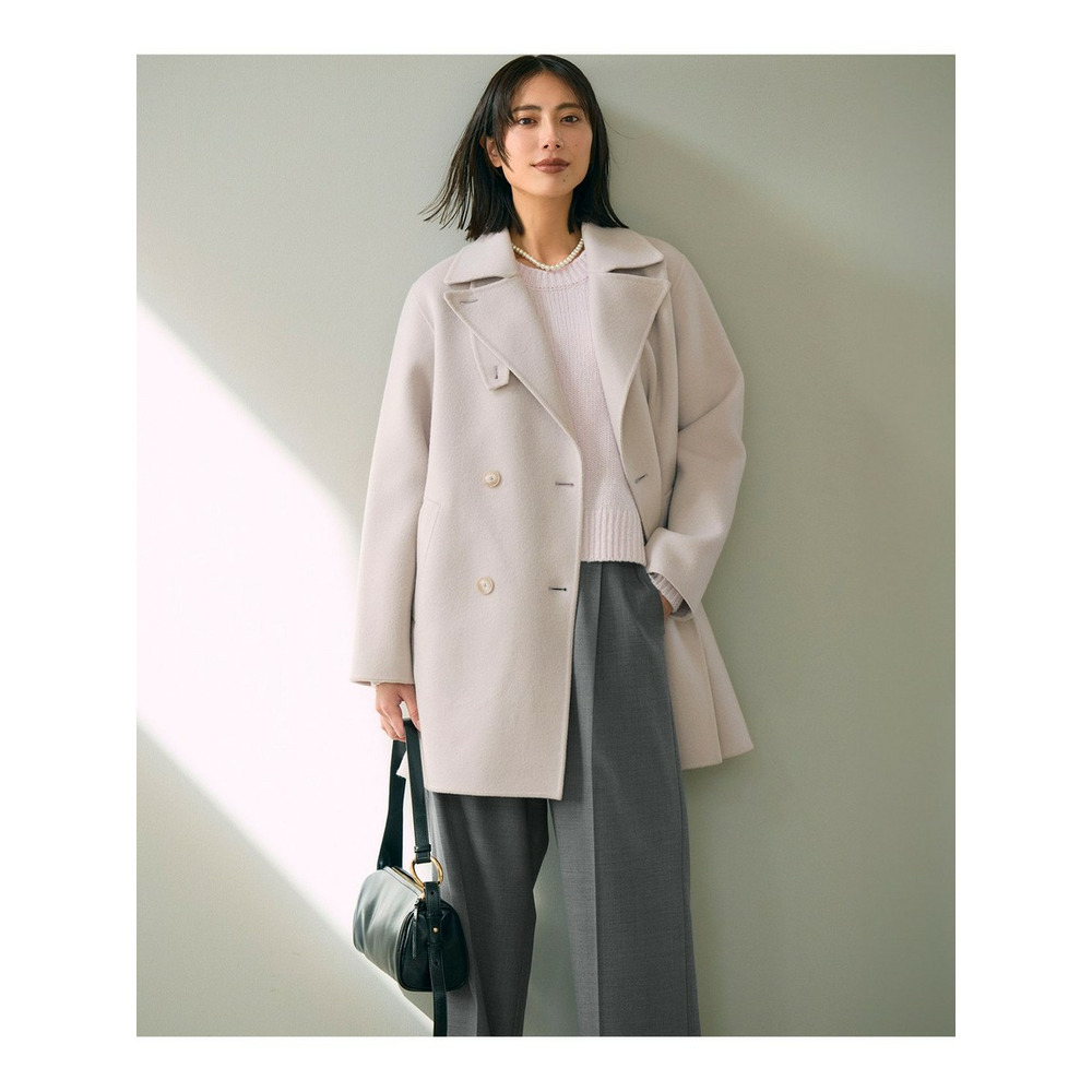 【洗える】ウールカシミヤ パフスリーブ ニット6