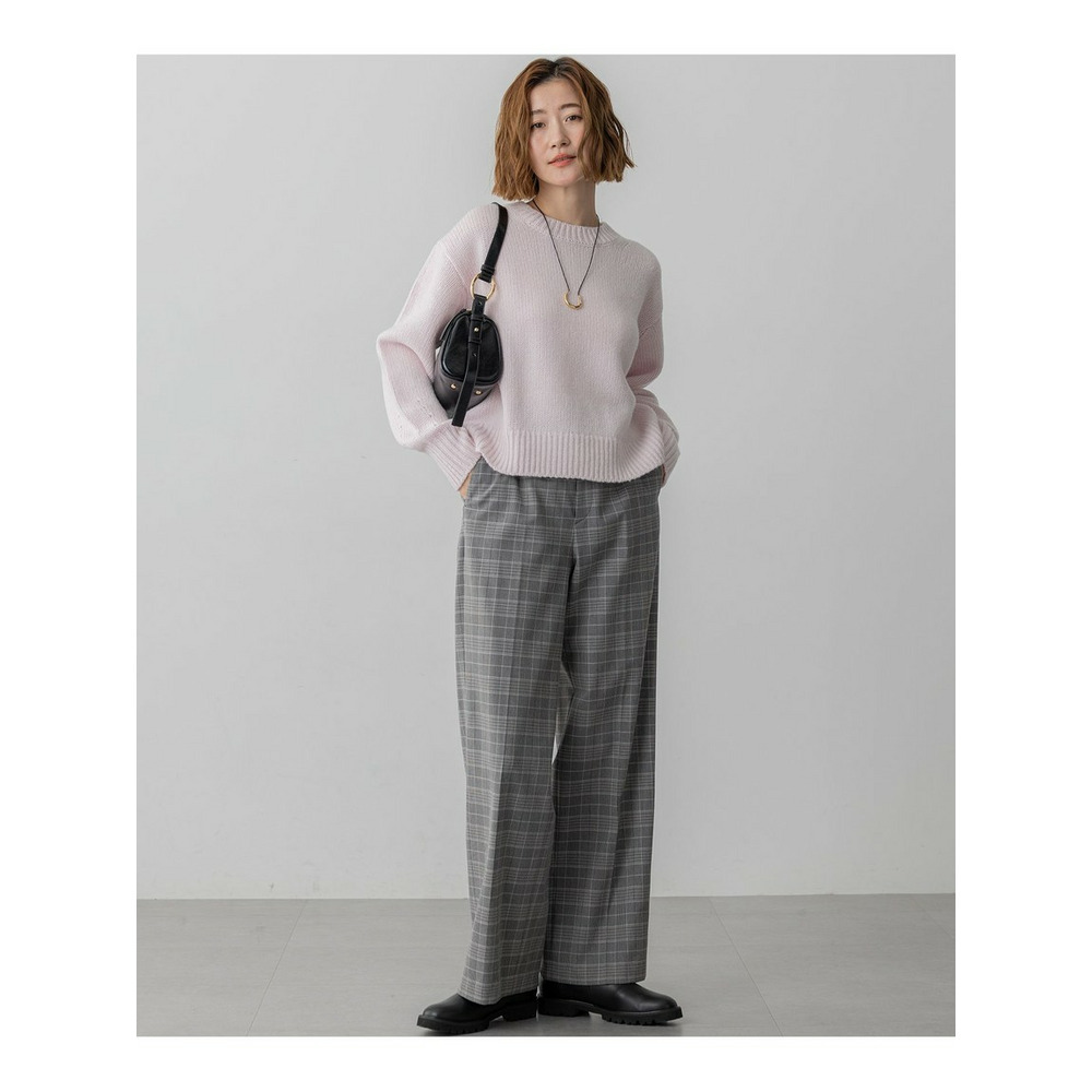 【洗える】ウールカシミヤ パフスリーブ ニット8