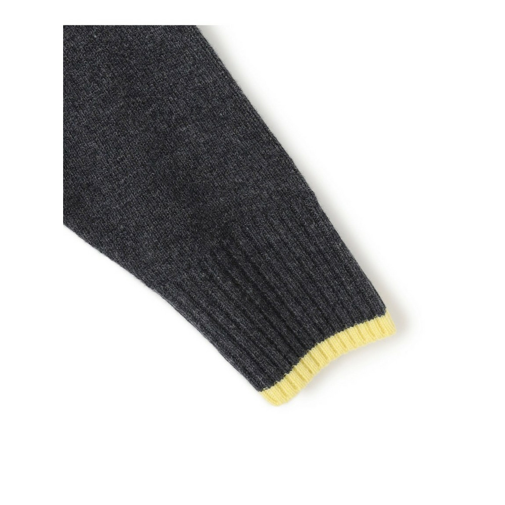 【洗える】ウールカシミヤ コンビカラー オフタートル ニット11