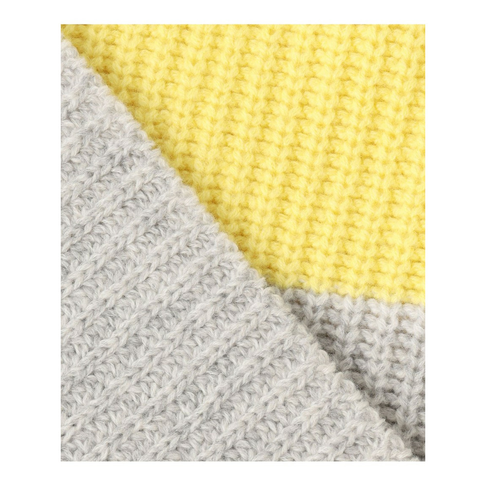 【洗える】ウールカシミヤ カラーブロック バルキー ニット18