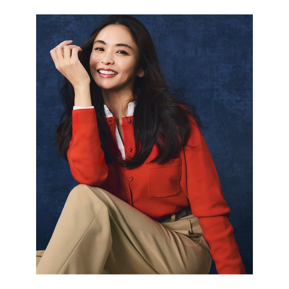 【滝沢眞規子さん着用】コットンカシミヤ ポケット カーディガン