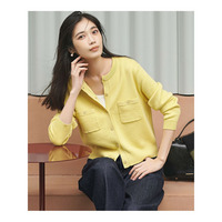 【滝沢眞規子さん着用】コットンカシミヤ ポケット カーディガン